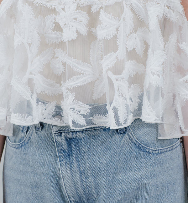  「シアーリーフビスチェ」|シャツ・ブラウス|