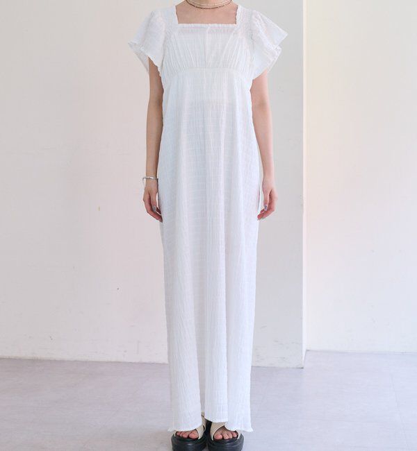  「シャーリングスクエアワンピース」|ワンピース|