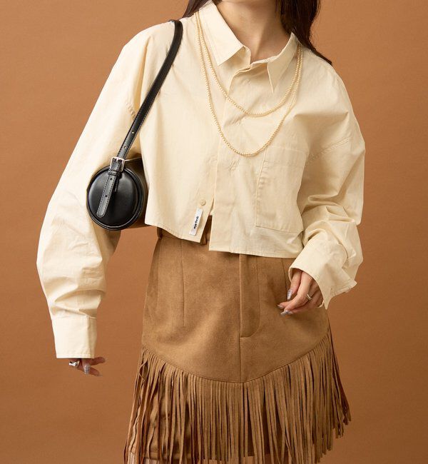  「ストライプショートシャツ」|シャツ・ブラウス|