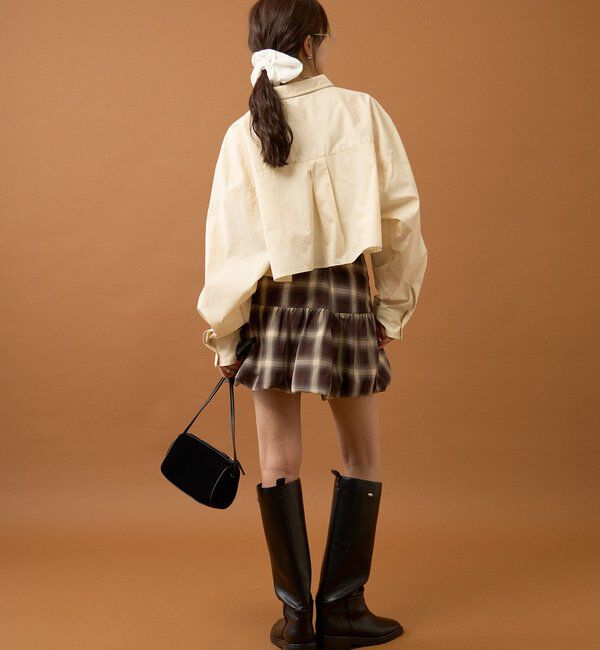  「ストライプショートシャツ」|シャツ・ブラウス|