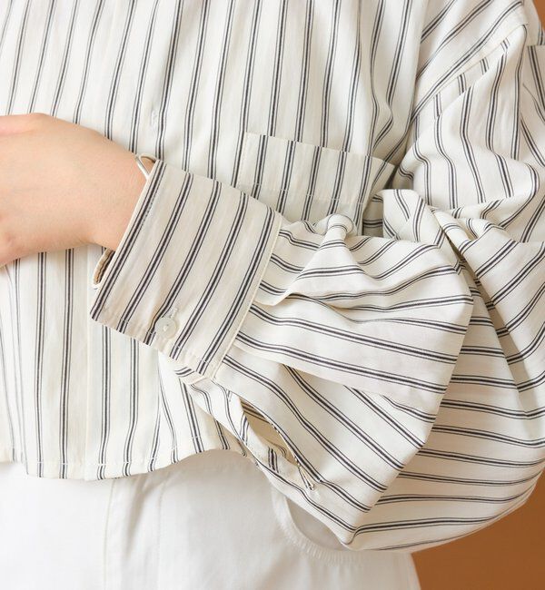  「ストライプショートシャツ」|シャツ・ブラウス|
