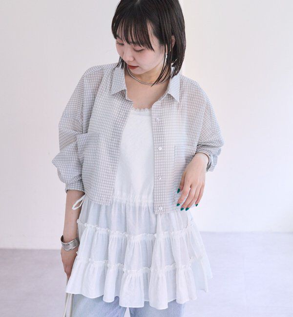  「シアーショートシャツ」|シャツ・ブラウス|