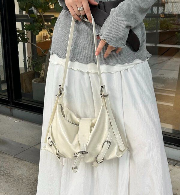  「loti ベルトデザインショルダー」|トートバッグ|