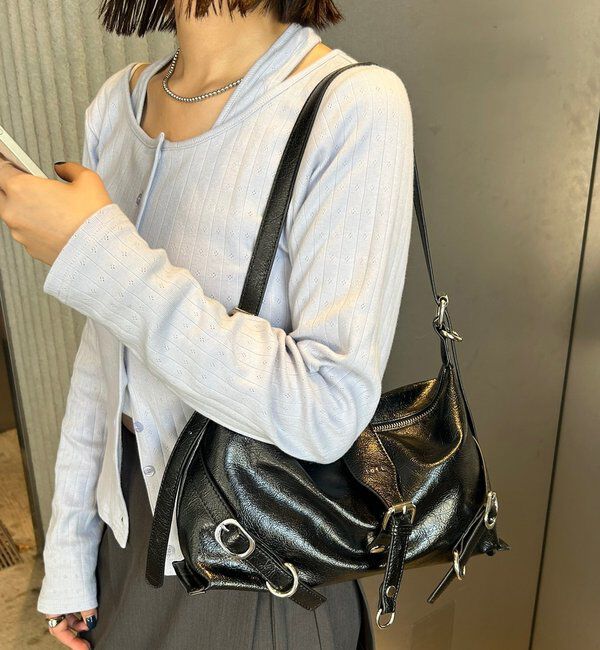  「loti ベルトデザインショルダー」|トートバッグ|