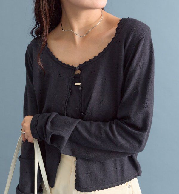  「針抜きニットカーデSET」|カーディガン|