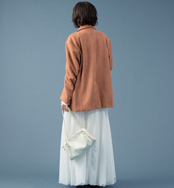  「フェイクスウェードジャケット」|テーラードジャケット|