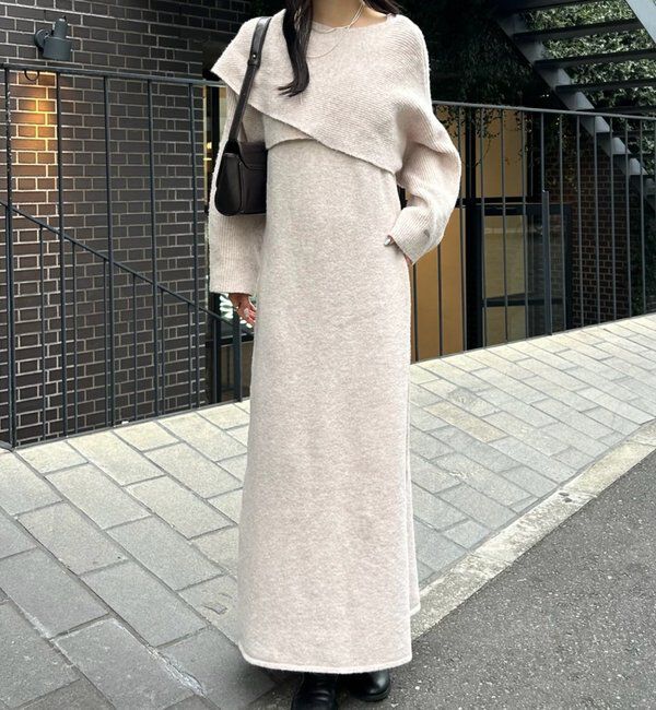  「クロスニット ワンピース」|ワンピース|