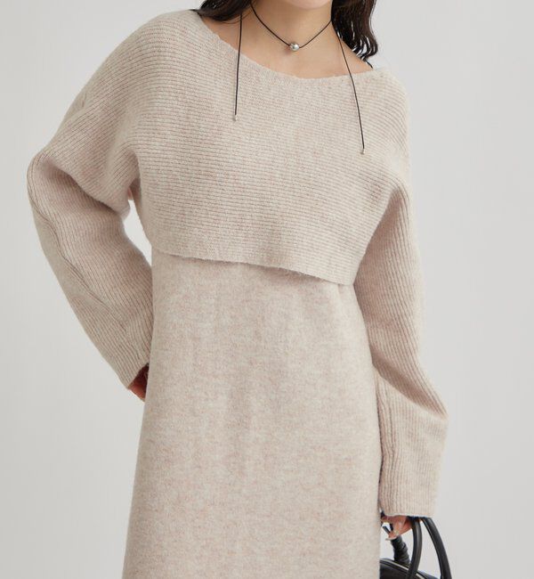  「クロスニット ワンピース」|ワンピース|