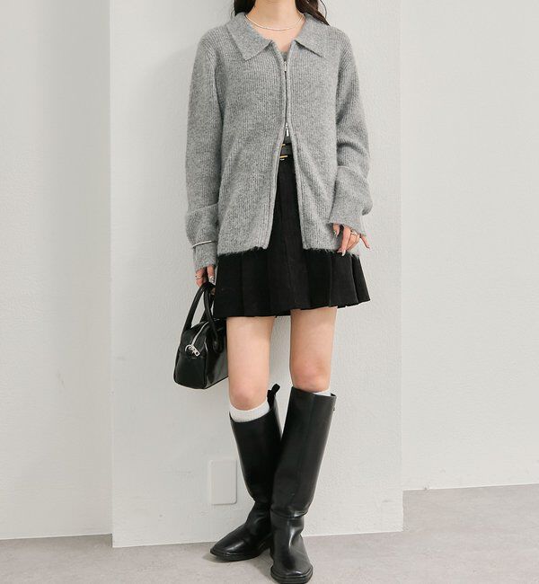  「ベルト付きコーデュロイミニスカート」|スカート|