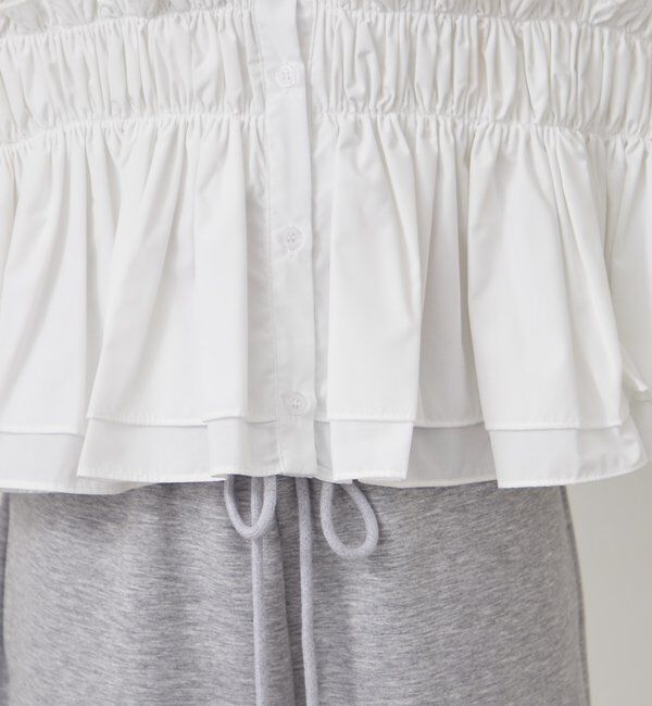  「シャーリングティアード ブラウス」|シャツ・ブラウス|