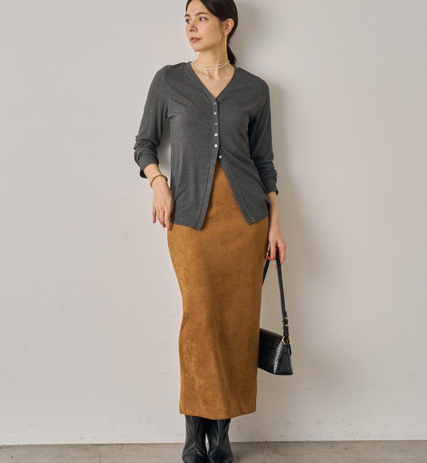  「フェイクスウェードスカート」|スカート|