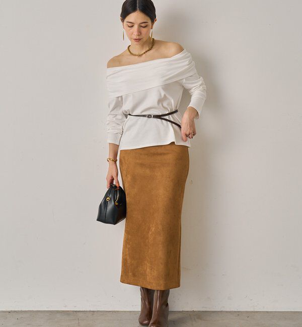  「フェイクスウェードスカート」|スカート|