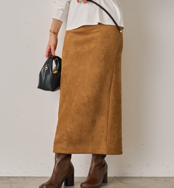  「フェイクスウェードスカート」|スカート|