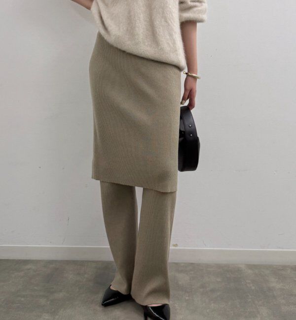  「ニットスカート+パンツセット」|チノ|