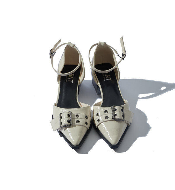  「【HiNT】 BELT STRAP MULE PUMPS」|パンプス|