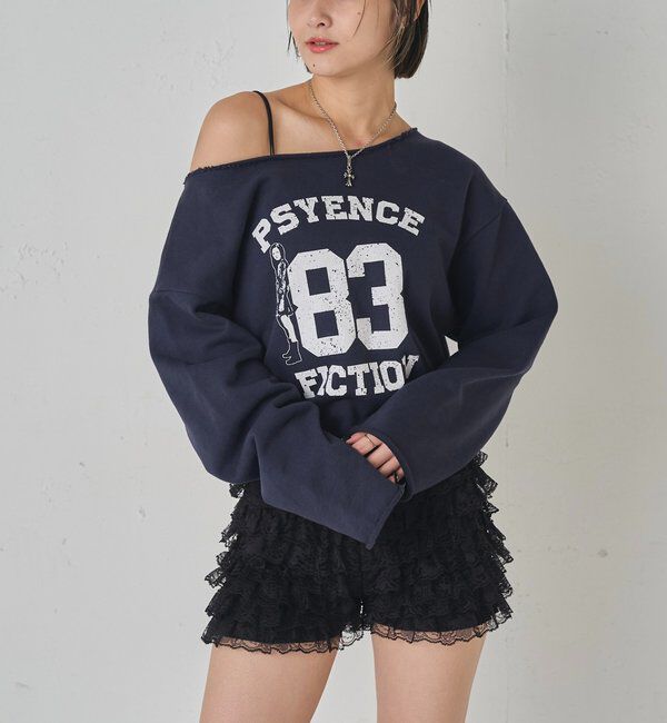  「ELLIOTT NUMBERIHG ONE-SHOULDERSWEATSHIRT」|Tシャツ・カットソー|