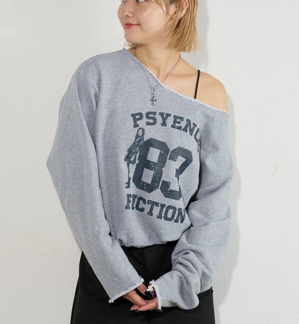  「ELLIOTT NUMBERIHG ONE-SHOULDERSWEATSHIRT」|Tシャツ・カットソー|