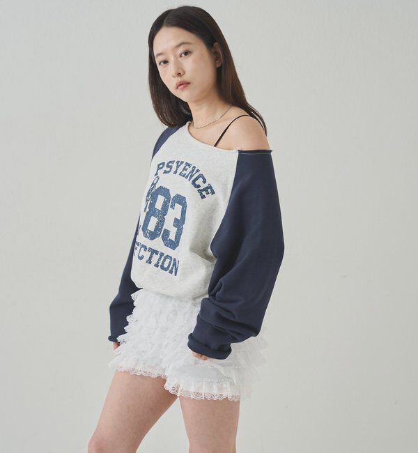  「ELLIOTT NUMBERIHG ONE-SHOULDERSWEATSHIRT」|Tシャツ・カットソー|