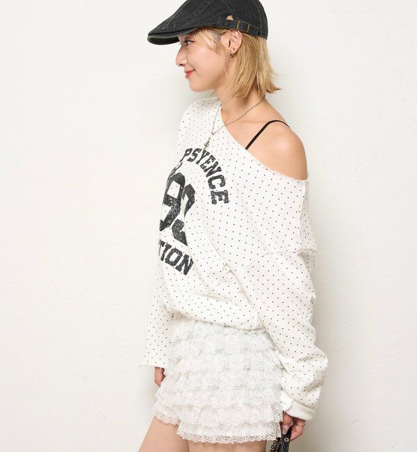  「ELLIOTT NUMBERIHG ONE-SHOULDERSWEATSHIRT」|Tシャツ・カットソー|