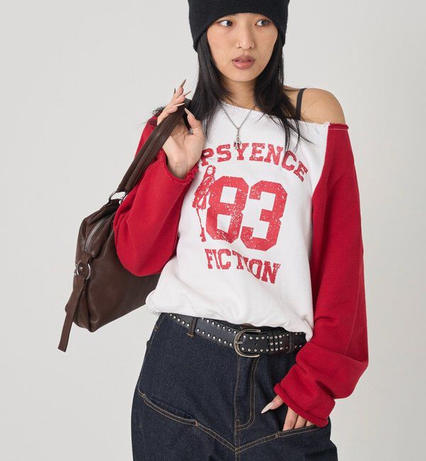  「ELLIOTT NUMBERIHG ONE-SHOULDERSWEATSHIRT」|Tシャツ・カットソー|