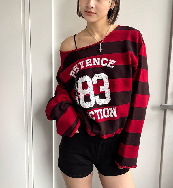  「ELLIOTT NUMBERIHG ONE-SHOULDERSWEATSHIRT」|Tシャツ・カットソー|