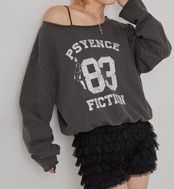  「ELLIOTT NUMBERIHG ONE-SHOULDERSWEATSHIRT」|Tシャツ・カットソー|
