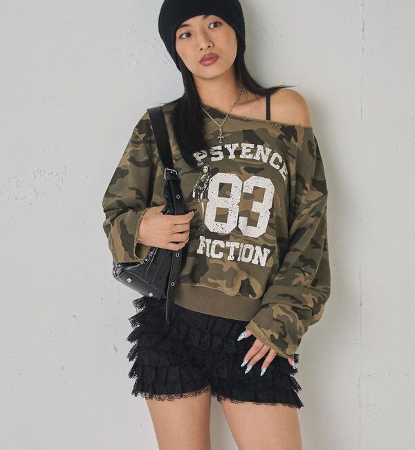  「ELLIOTT NUMBERIHG ONE-SHOULDERSWEATSHIRT」|Tシャツ・カットソー|