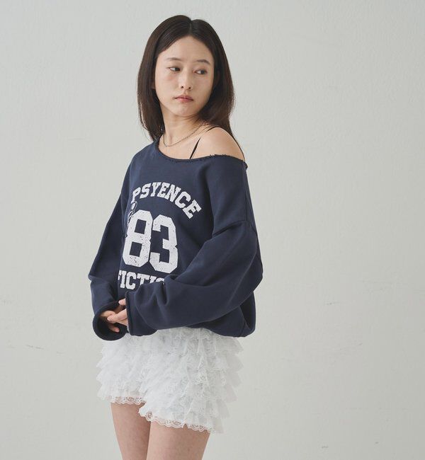  「ELLIOTT NUMBERIHG ONE-SHOULDERSWEATSHIRT」|Tシャツ・カットソー|