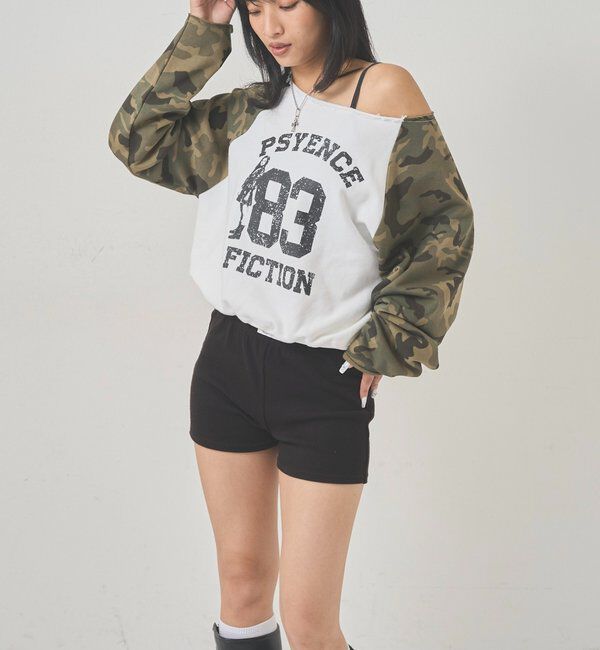  「ELLIOTT NUMBERIHG ONE-SHOULDERSWEATSHIRT」|Tシャツ・カットソー|