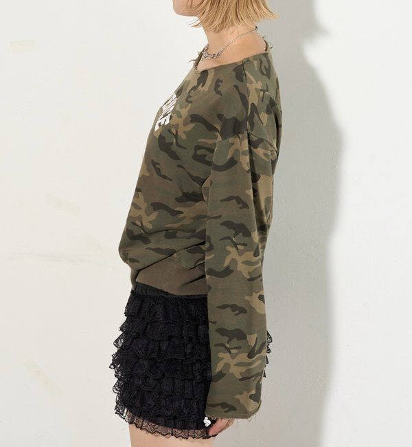  「ELLIOTT NUMBERIHG ONE-SHOULDERSWEATSHIRT」|Tシャツ・カットソー|