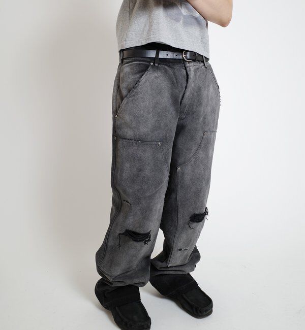  「【From Vintage】 WRONG ダックダブルニーワークパンツ」|チノ|