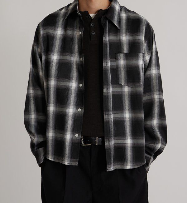  「KOOKYNオンブレチェックシャツ」|シャツ・ブラウス|