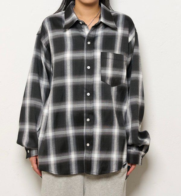  「KOOKYNオンブレチェックシャツ」|シャツ・ブラウス|