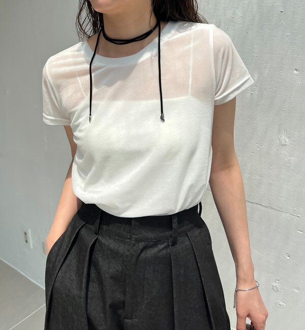  「【前後2WAY】シアーベロアTシャツ」|Tシャツ・カットソー|エクリュ