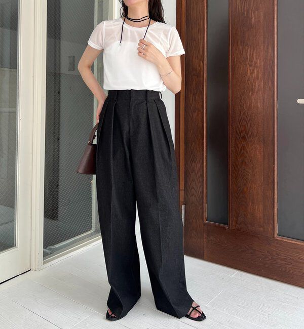  「【前後2WAY】シアーベロアTシャツ」|Tシャツ・カットソー|