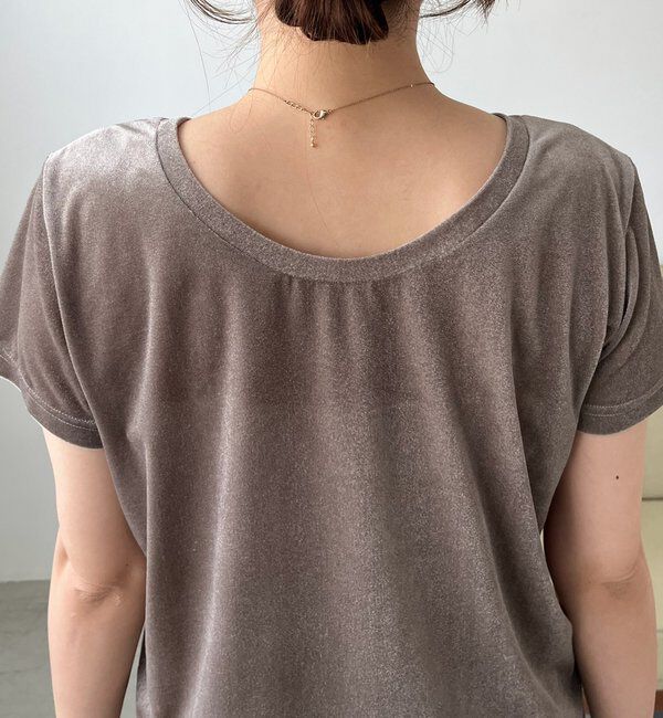  「【前後2WAY】シアーベロアTシャツ」|Tシャツ・カットソー|