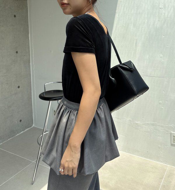  「【前後2WAY】シアーベロアTシャツ」|Tシャツ・カットソー|