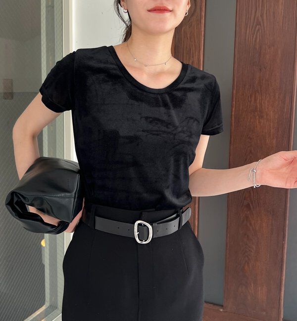  「【前後2WAY】シアーベロアTシャツ」|Tシャツ・カットソー|