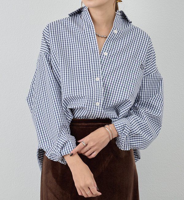  「ギンガムチェックシャツ」|シャツ・ブラウス|