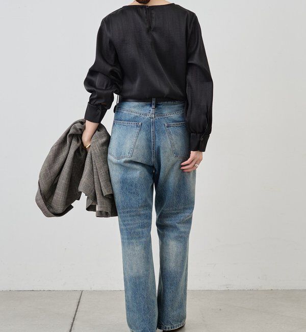  「【1枚でもレイヤードでも〇】サイドスリットシアーチュニック」|シャツ・ブラウス|