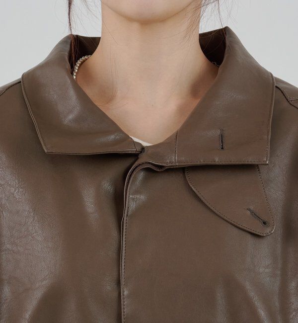  「フェイクレザーブルゾン」|ブルゾン・スタジャン|