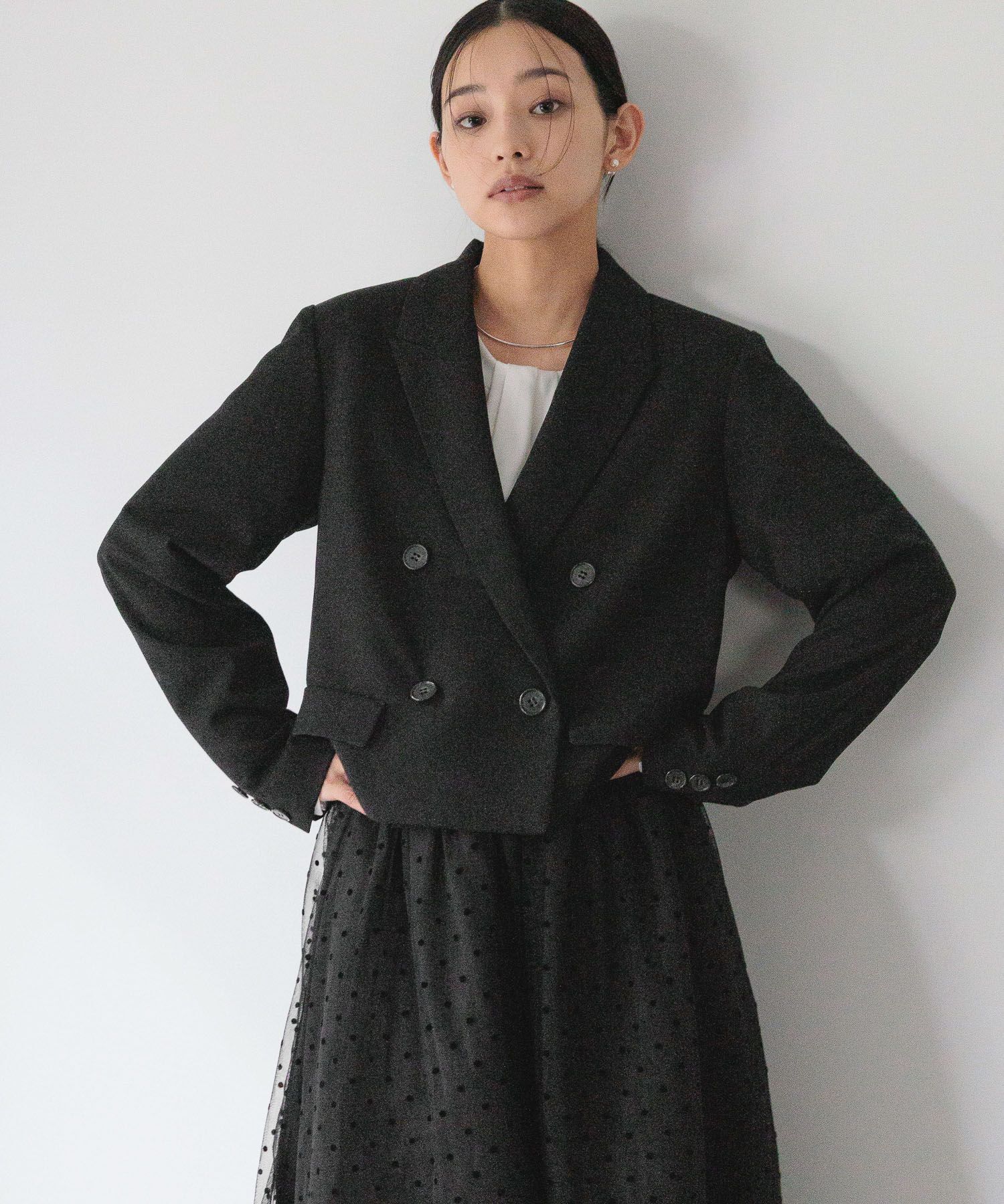  「【入卒／セレモニー】ショートジャケット」|スーツ|ブラック