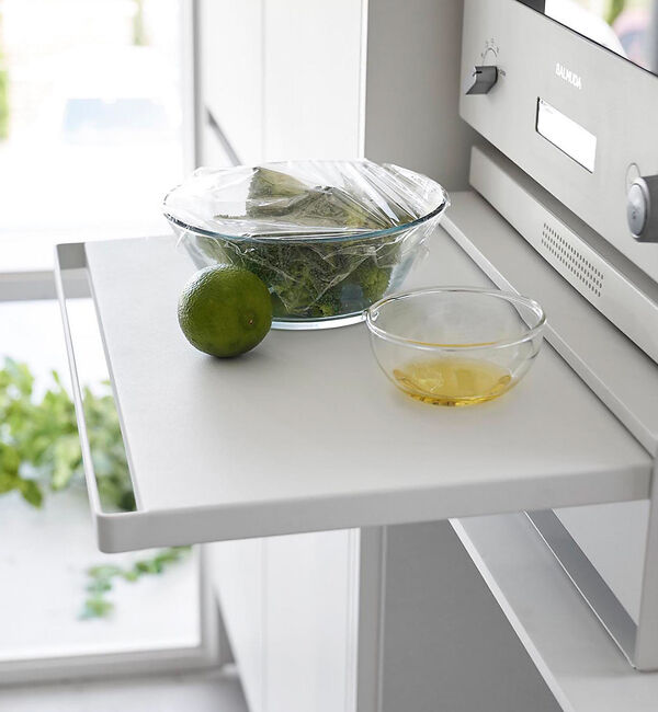 collex「【tower/タワー】 2WAYキッチン家電引き出し&スライドテーブル」|食器・キッチングッズ|