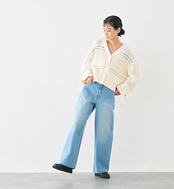 collex「袖口レースアップ2WAYカーディガン」|カーディガン|