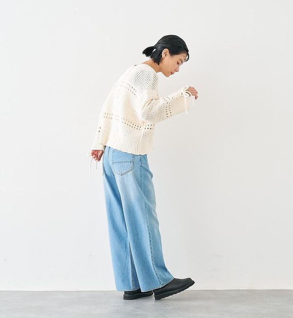 collex「袖口レースアップ2WAYカーディガン」|カーディガン|