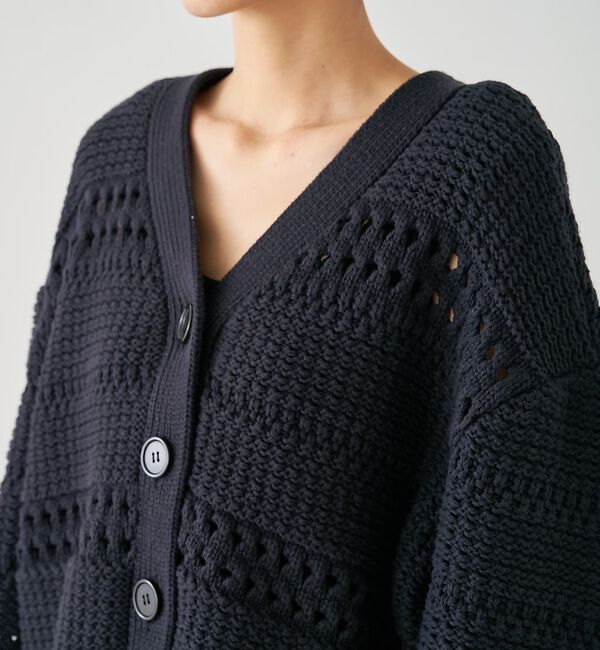collex「袖口レースアップ2WAYカーディガン」|カーディガン|