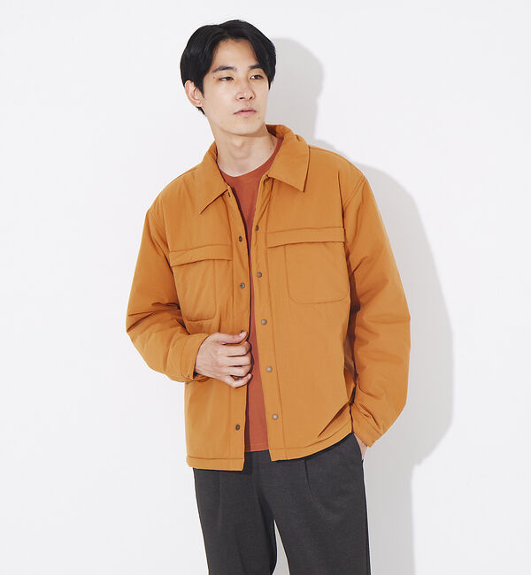 ABAHOUSE「【別注 DESCENTE / デサント】ライトパフ シャツブルゾン」|ブルゾン・スタジャン|