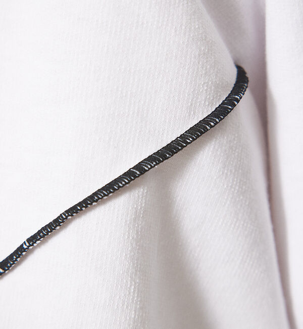 ABAHOUSE「【AH ABAHOUSE】ステッチワーク切替 ミニ裏毛 半袖 Tシャツ」|Tシャツ・カットソー|