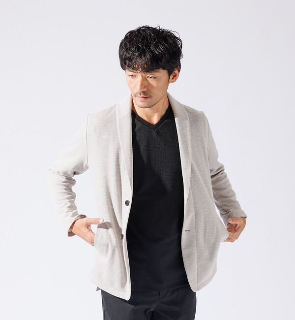 ABAHOUSE「【バーズアイ】ショールジャケット / サマージャケット」|その他|