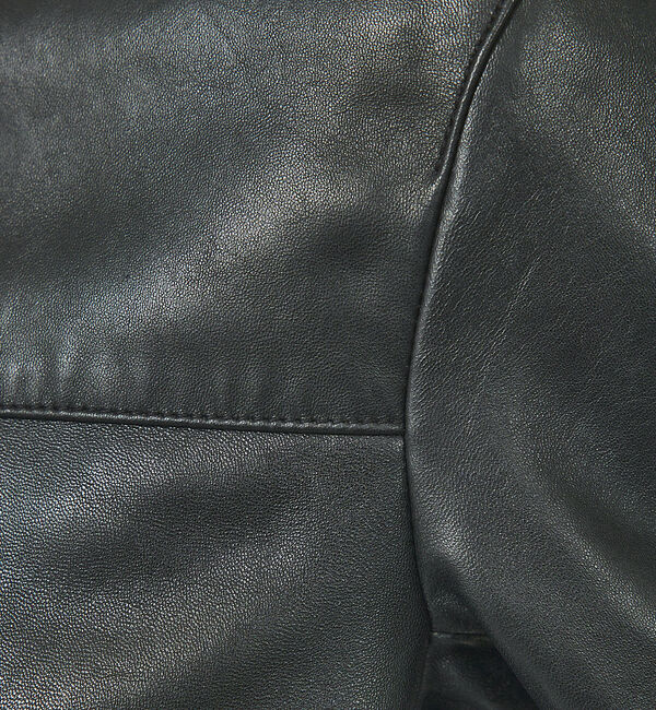 ABAHOUSE「【ナロウカラー】ラムレザー ブルゾン / シングルライダース」|その他|